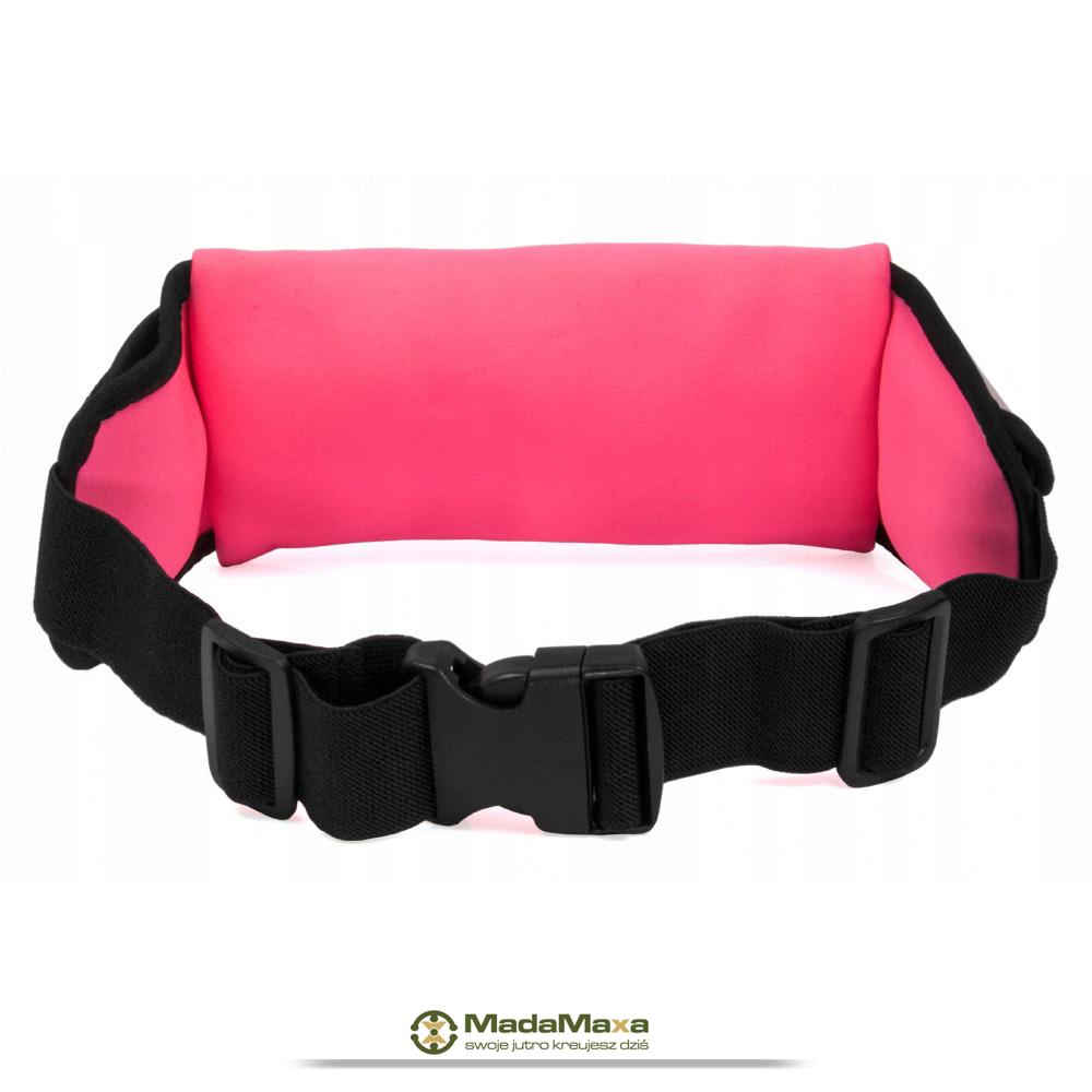 Różowa Sportowa Saszetka Nerka Biodrówka do Biegania GT Sport Solid HR - KF62 - obrazek 3
