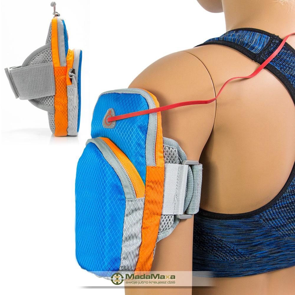 Niebieski Armband do Biegania, Opaska Sportowa na Ramię ARM-BAND DX Aquatics 7F ARM KF65 - obrazek 2