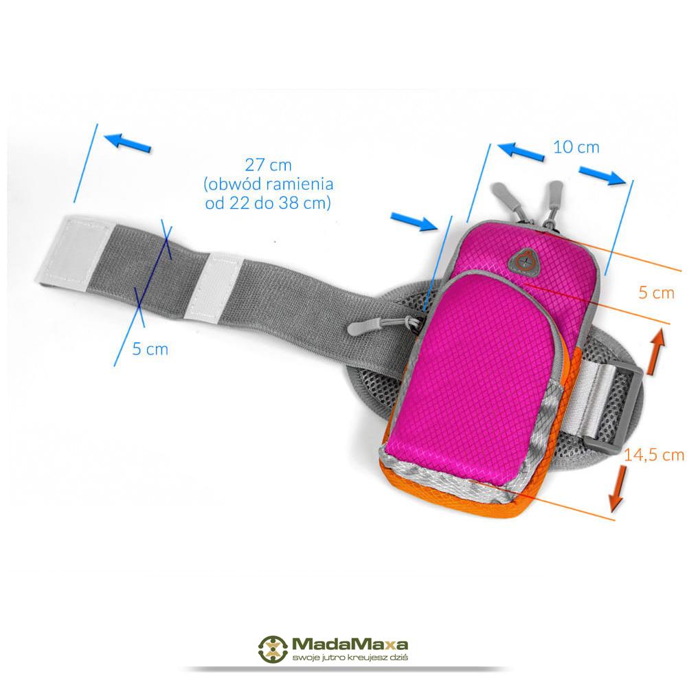 Fioletowy Armband do Biegania, Opaska Sportowa na Ramię ARM-BAND DX Aquatics 7F ARM KF67 - obrazek 9