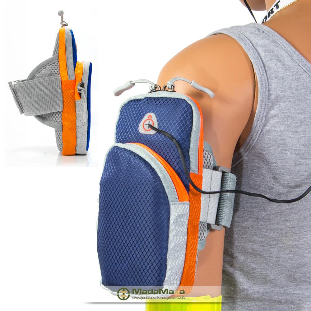 Granatowy Armband do Biegania, Opaska Sportowa na Ramię ARM-BAND DX Aquatics 7F ARM KF71 - obrazek 2