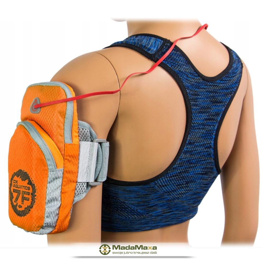 Pomarańczowy Armband do Biegania, Etui Sportowe na Ramię z nadrukiem - DX Aquatics 7F - KF68