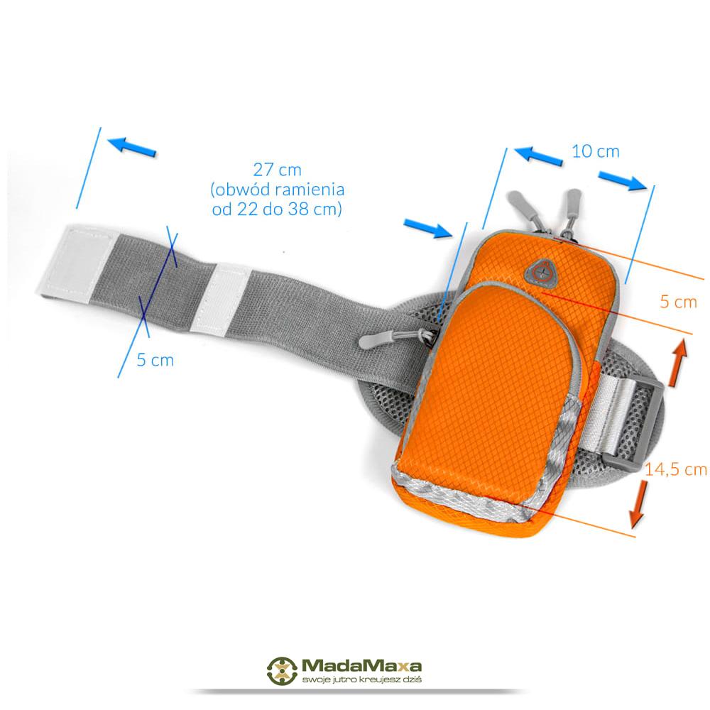 Pomarańczowy Armband do Biegania, Opaska Sportowa na Ramię ARM-BAND DX Aquatics 7F ARM KF68 - obrazek 8