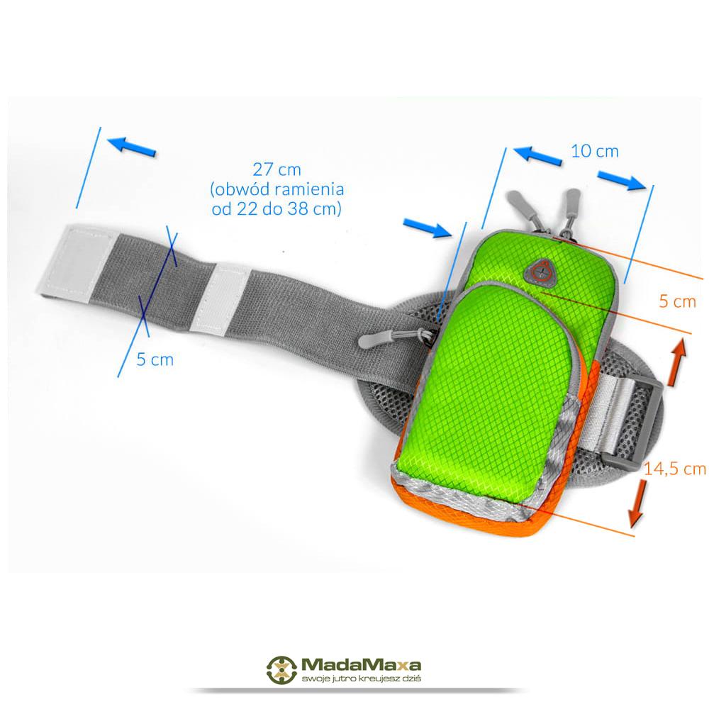 Zielony Armband do Biegania, Opaska Sportowa na Ramię ARM-BAND DX Aquatics 7F ARM KF66 - obrazek 8