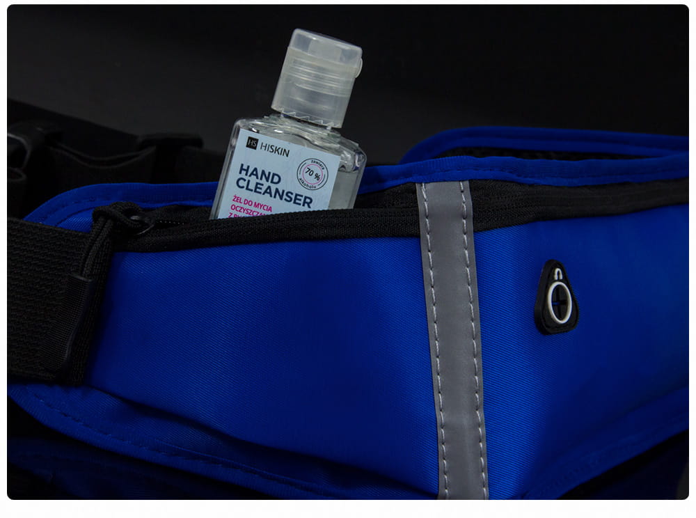 Granatowa NERKA ( biodrówka na pas ) z nadrukiem + opaski odblaskowe - model DX AQUATICS 7F - obrazek 10