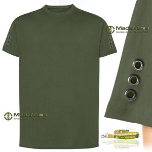 T-shirt unisex z metalowymi oczkami + smycz rozmiar M TM-FOREST-GREEN-MM-M Leśny Zielony KF147